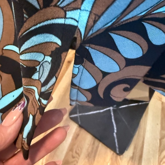 Dressbarn Blue and Brown Swirl Dress - Picture 7 of 10